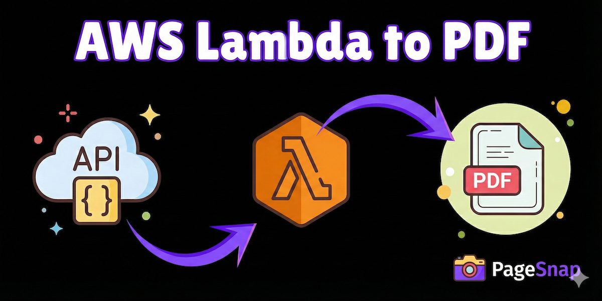 How to use AWS Lambda to generate PDFs with a simple API